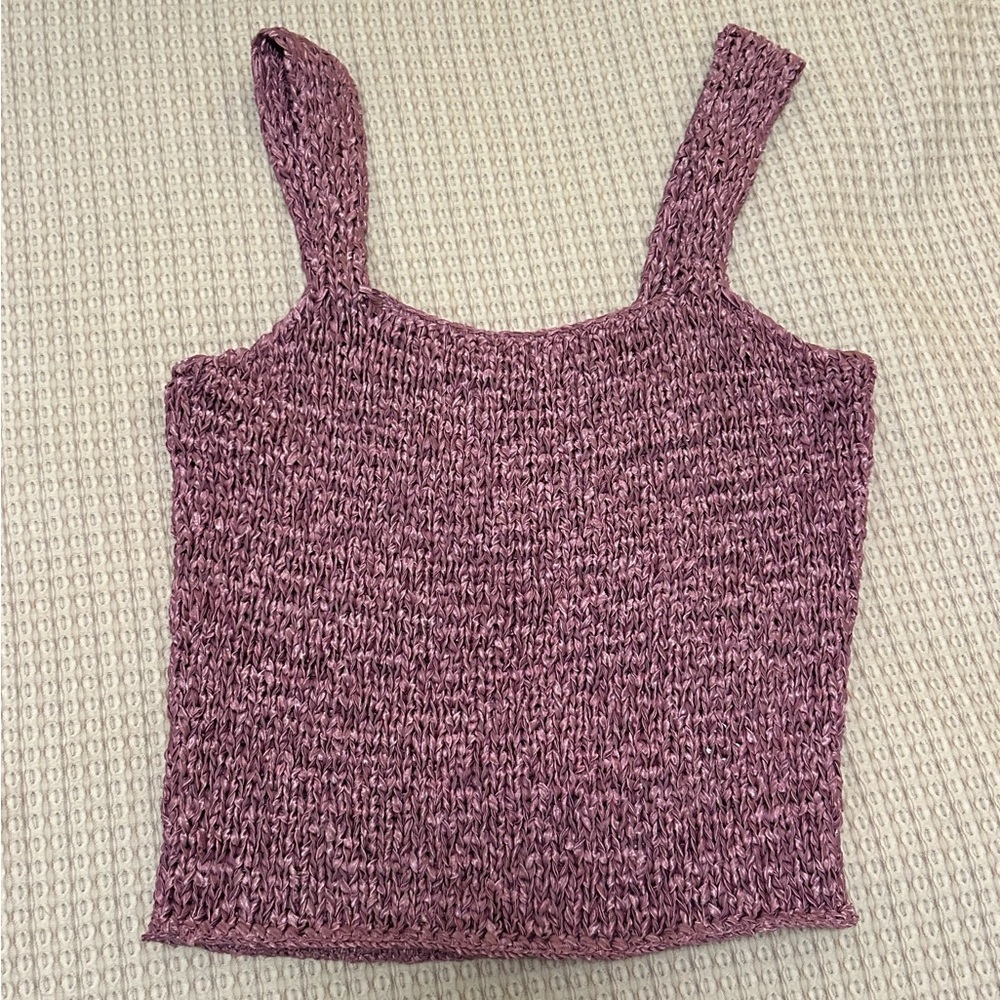 Vince woven purple top size medium